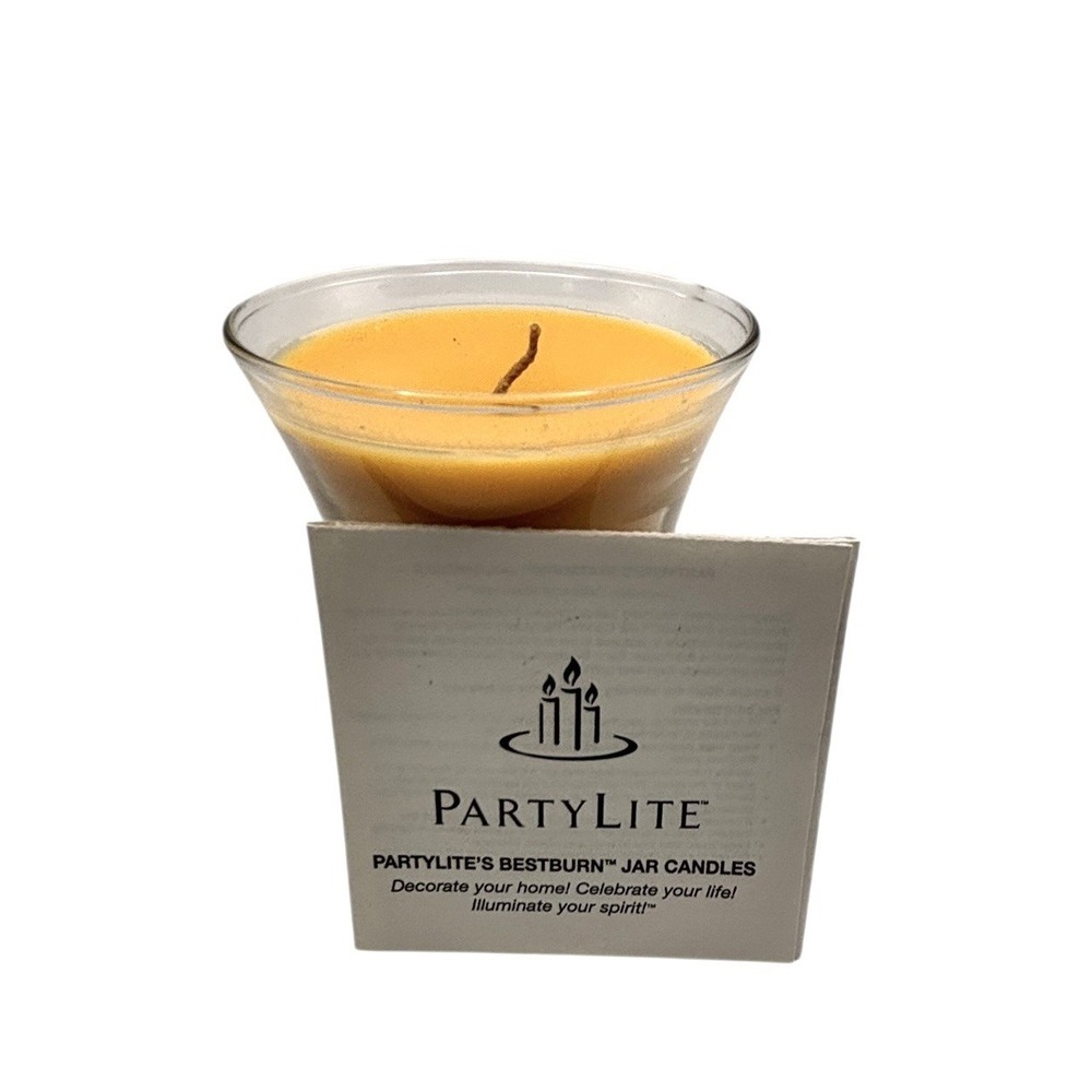 Partylite Bestburn Trumpet Jar Candle GO2422 - Rice Milk & Honey 6.7 oz
